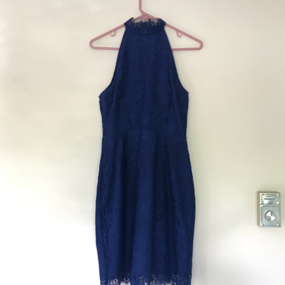NWT Beautiful dark navy blue lace dress